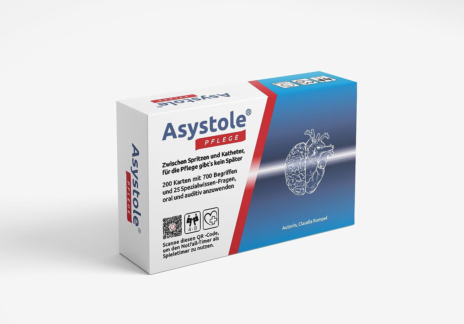 Spielschachtel von asystole Pflege mit 700 Begriffen und 25 Spezialwissen-Fragen